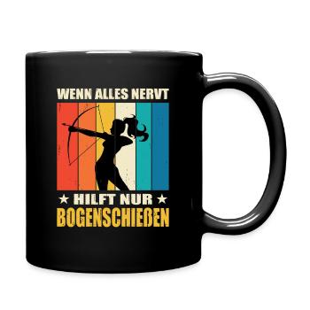 Archery Gifts Archer Archery - Full Colour Mug - black - Right