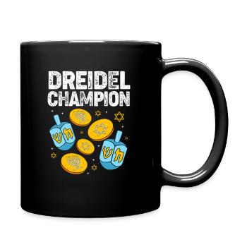 Hanukah Hanukkah Chanukkah - Tasse einfarbig - Schwarz - Rechts