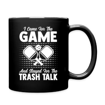 Pickleball Paddleball Trash Talk Equipment - Full Colour Mug - black - Right