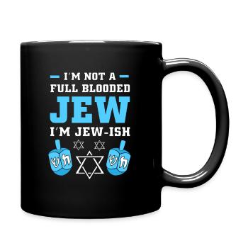 Hanukah Hanukkah Chanukkah - Tasse einfarbig - Schwarz - Rechts