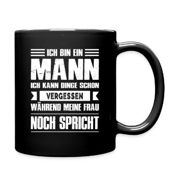 Funny Sayings Fun Outfits Irony Sarcasm - Full Colour Mug - black - Right