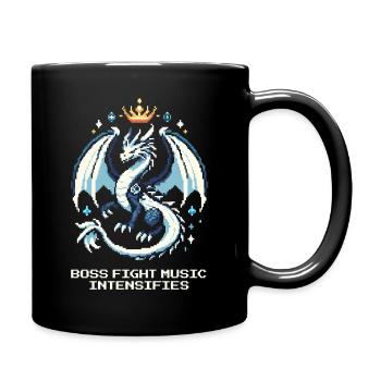 Bosskampf-Musik | Drache Pixel Art - Mug uni - noir - Droite