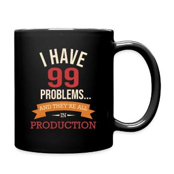Devops engineers moto - Full Colour Mug - black - Right
