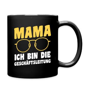 Papa Techniker Vater - Tasse einfarbig - Schwarz - Rechts