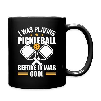 Pickleball Team Paddleball Spieler Geschenk - Tasse einfarbig - Schwarz - Rechts