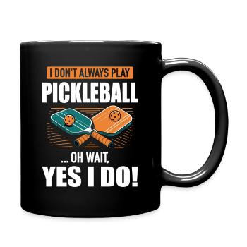 Pickleball Paddleball Dinkball Raquette de tennis - Mug uni - noir - Droite