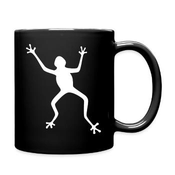 Silhouette de grenouille : tropicale, forêt tropicale - Mug uni - noir - Droite