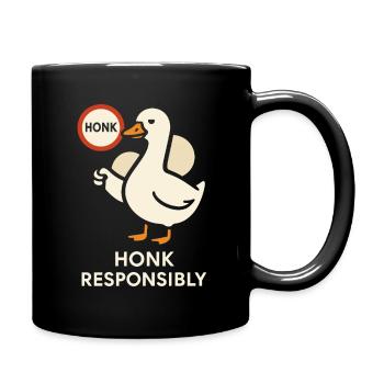 Drôle d’oies Meme Chaos Honk Certifié Silly - Mug uni - noir - Droite