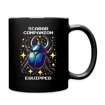 Skarabäus-Begleiter ausgerüstet | Ägypten - Tasse einfarbig - Schwarz - Rechts