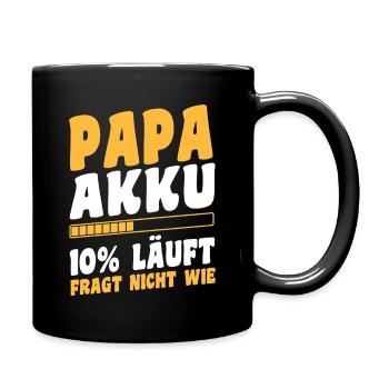 Tochter Sohn - Tasse einfarbig - Schwarz - Rechts