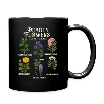 Deadly Flowers Collection — Giftiges Halloween - Tasse einfarbig - Schwarz - Rechts
