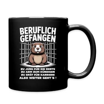 Büro & Job Kollegen Arbeiter lustiges Arbeiten - Tasse einfarbig - Schwarz - Rechts