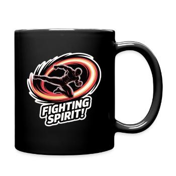 Ausbruch des Kampfgeistes - Tasse einfarbig - Schwarz - Rechts