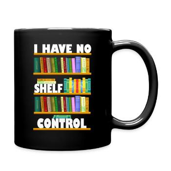 I Have No Shelf Control Book Tee - Full Colour Mug - black - Right