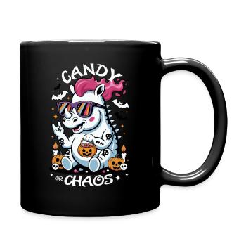 Rhinocéros Halloween Chaos - Mug uni - noir - Droite
