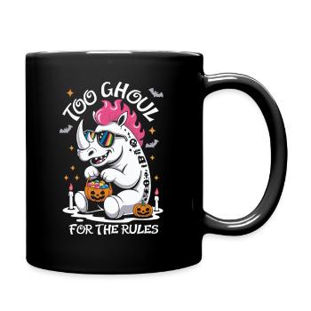 Goule Rhino Halloween Graphique - Mug uni - noir - Droite