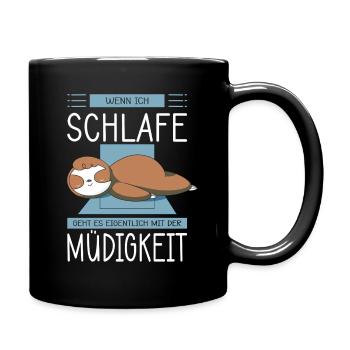 Funny Sayings Fun Outfits Irony Sarcasm - Full Colour Mug - black - Right