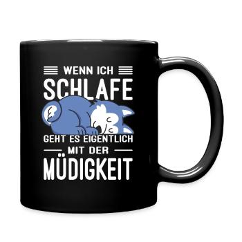 Funny Sayings Fun Outfits Irony Sarcasm - Full Colour Mug - black - Right