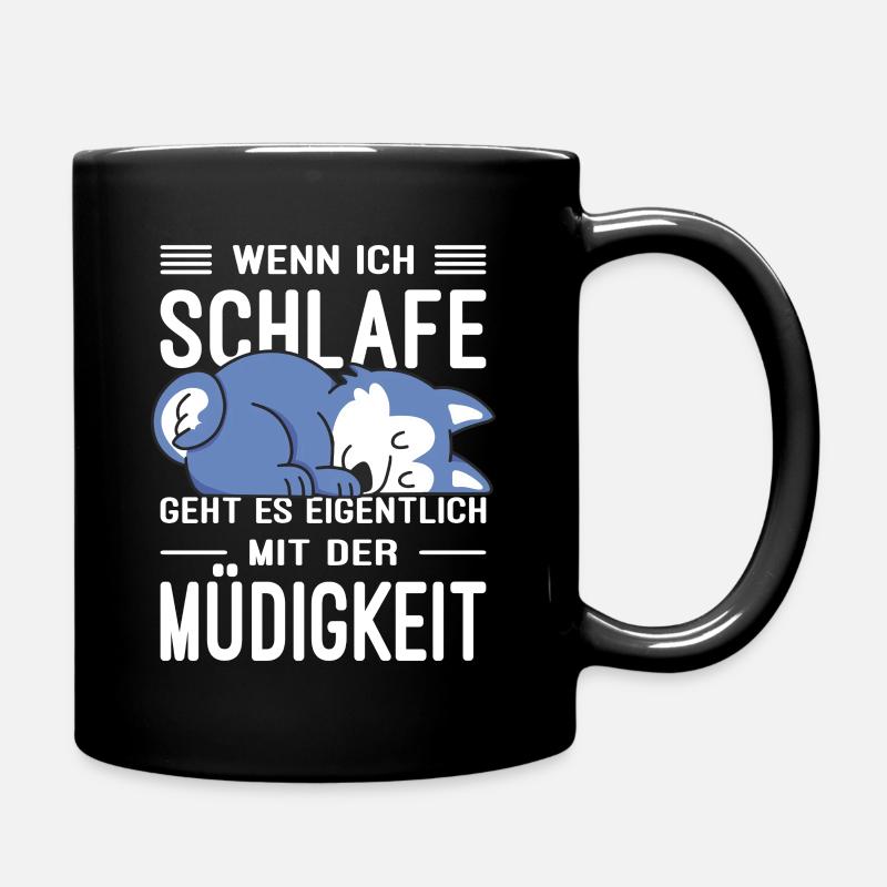 Lustige Sprüche Fun Outfits Ironie Sarkasmus - Tasse einfarbig - Schwarz