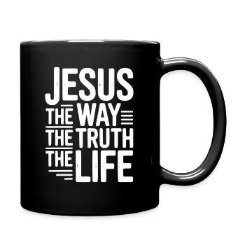 Jésus Le Chemin La Vie La Vie - Mug uni - noir - Droite