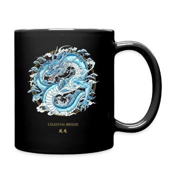 Brise céleste Dragon du vent céleste - Mug uni - noir - Droite