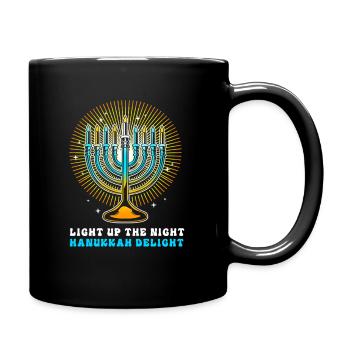 Hanukah Hanukkah Chanukkah - Tasse einfarbig - Schwarz - Rechts