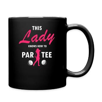 Citation de golf amusante pour les introvertis qui aiment le silence - Mug uni - noir - Droite