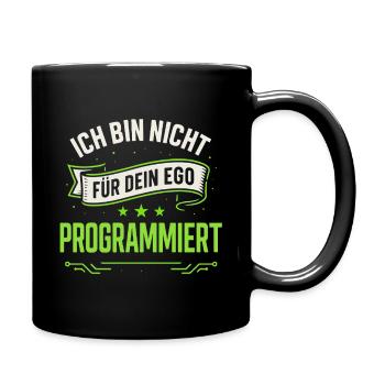 Je ne suis pas programmé pour ton ego T-shirt Sp - Mug uni - noir - Droite