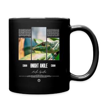 Cuban Knight Anole Lizard Owner Reptile Keeper - Full Colour Mug - black - Right