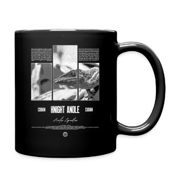 Chevalier cubain Anole Lézard Propriétaire Gardien de Reptiles - Mug uni - noir - Droite