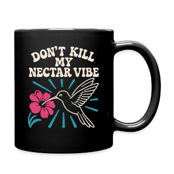Funny Hummingbird Mem Tiny Bird Big Energy - Full Colour Mug - black - Right