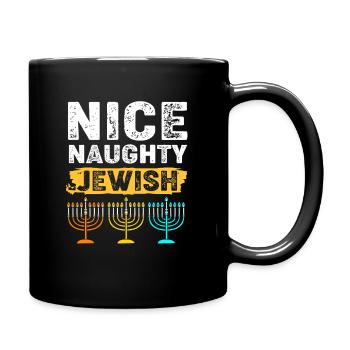 Chanukkah Hanukkah Hanukah - Tasse einfarbig - Schwarz - Rechts