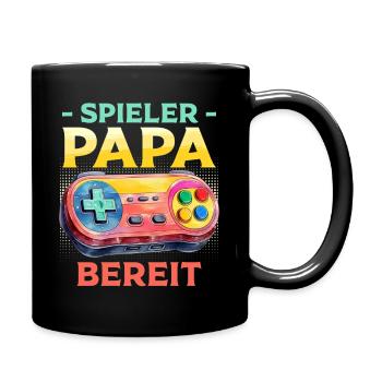 Dad-to-be PLAYER DAD READY Funny - Full Colour Mug - black - Right