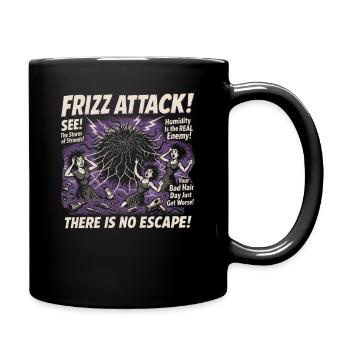 Cheveux crépus Attaque Affiche de film Halloween pour femmes - Mug uni - noir - Droite
