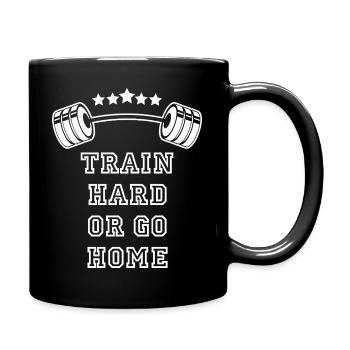 Entraînement intensif GYM : Motivation et force - Mug uni - noir - Droite