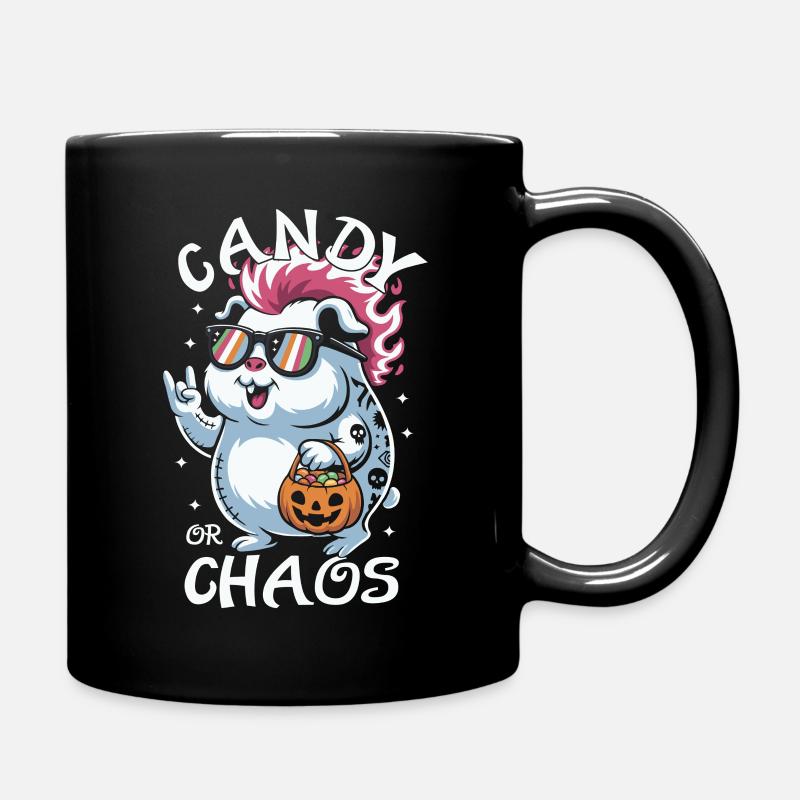 Chaotique Punk Cochon d’Inde Hamster d’Halloween - Mug uni - noir