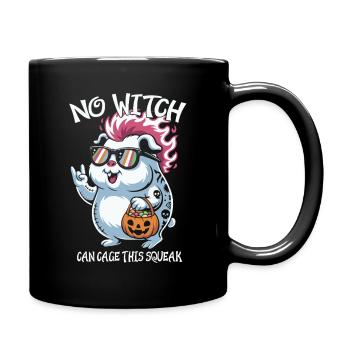 Hamster mit Sonnenbrillen Halloween Spaß - Tasse einfarbig - Schwarz - Rechts