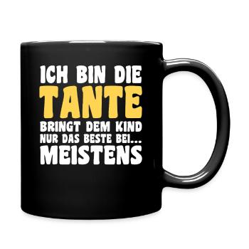 Tante motif familial - Mug uni - noir - Droite