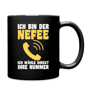 Family motif nephew - Full Colour Mug - black - Right