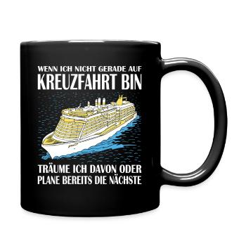 Funny Cruise Sayings Outfits Holiday - Full Colour Mug - black - Right