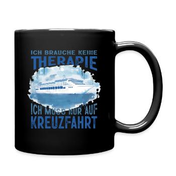 Funny Cruise Sayings Outfits Holiday - Full Colour Mug - black - Right