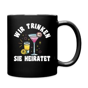 Bachelor Party Team Bride Hen Party - Full Colour Mug - black - Right