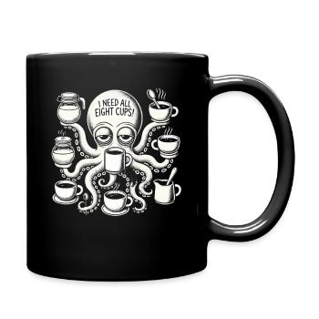 I need all eight cups - Full Colour Mug - black - Right