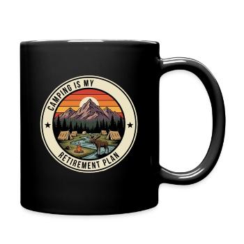 Régime de retraite pour les retraités en camping - Mug uni - noir - Droite