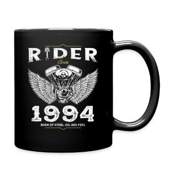 Cycliste depuis 1994 - 31 ans de passion pour les deux roues - Mug uni - noir - Droite