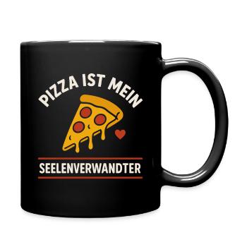 La pizza est mon âme sœur pour les amateurs de pizza - Mug uni - noir - Droite