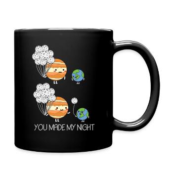 Astronomy Moon Earth Jupiter Astronomer - Full Colour Mug - black - Right