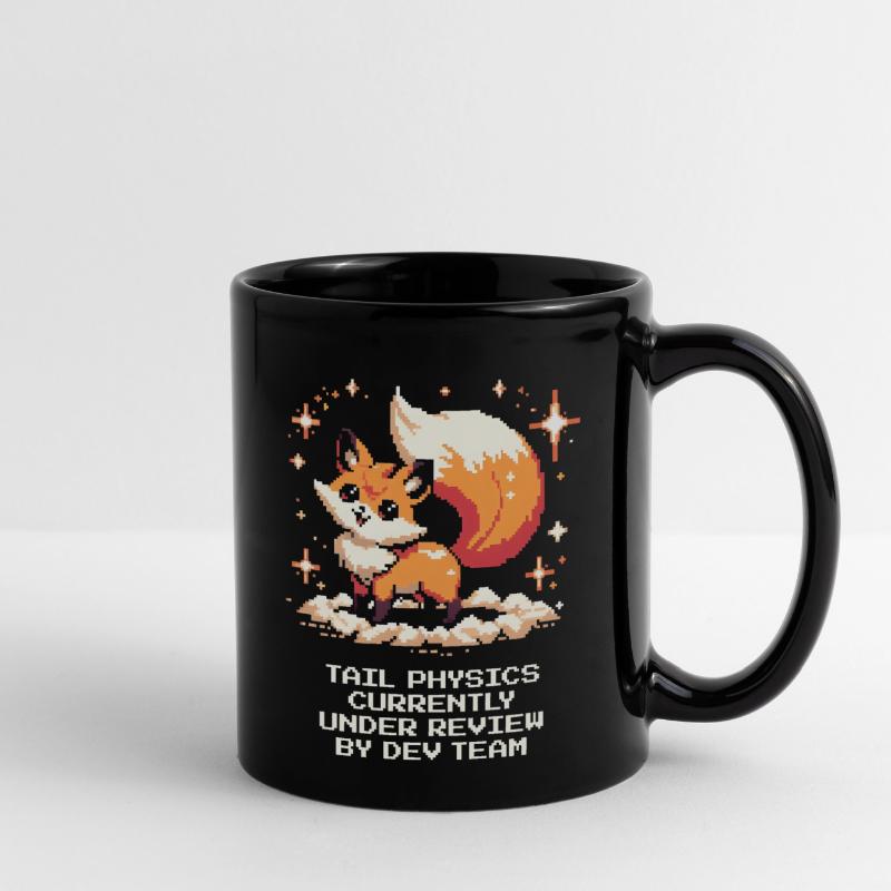 Tail physics are being tested | Fox, Dev Team Full Colour Mug