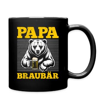 Le futur papa PAPA BRAUBÄR Drôle - Mug uni - noir - Droite