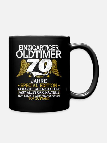 Célébration du 70e anniversaire Célébration amusante du 70e anniversaire - Mug uni - noir